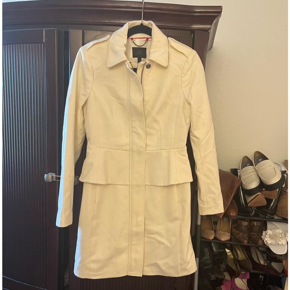 Banana republic cream wool coat